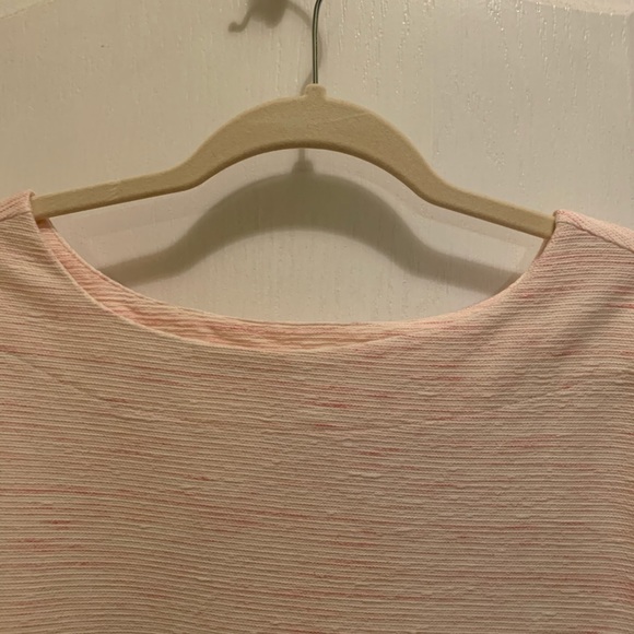 NWOT - Old Navy PLUS boat neck pink marled top - Picture 5 of 7